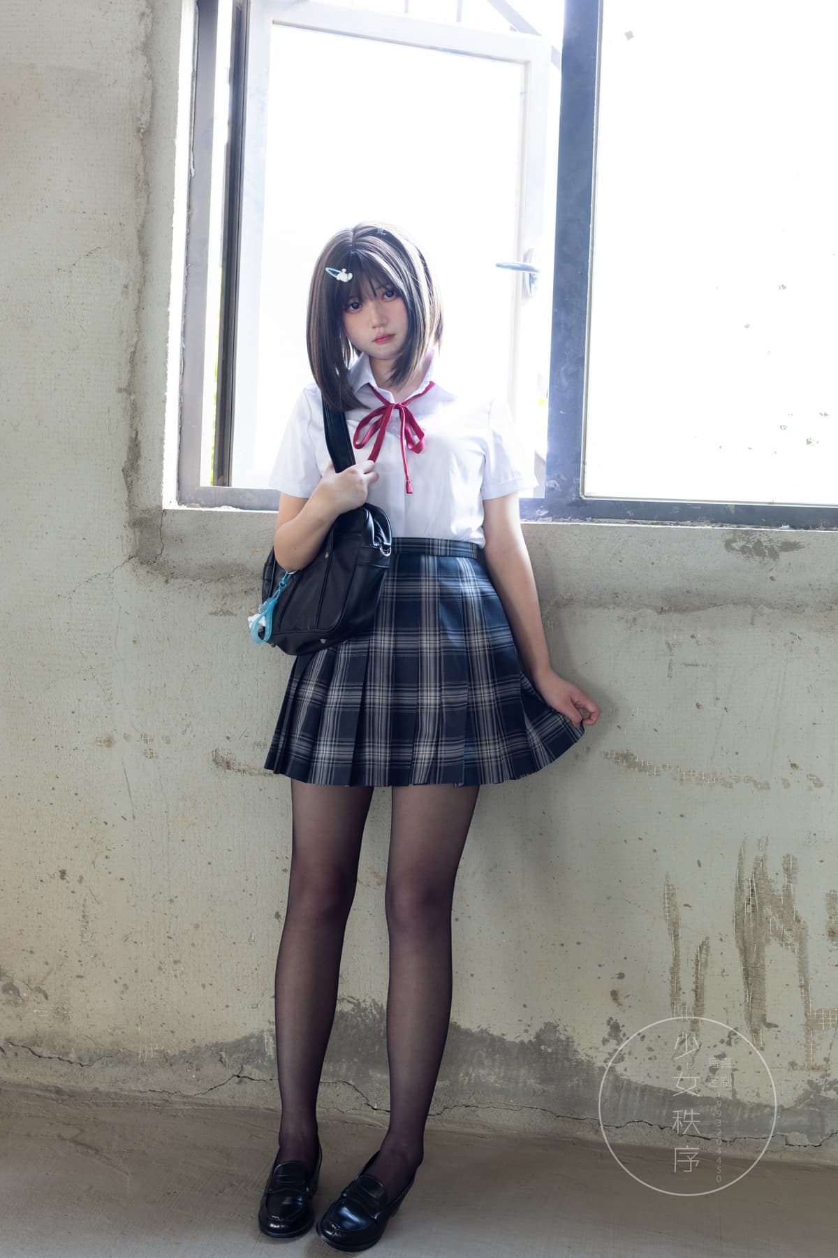 少女秩序 gr04L 黑丝JK 穿搭图集