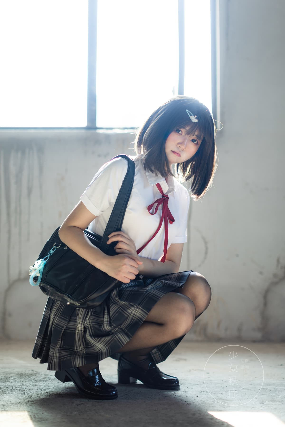 少女秩序 gr04L 黑丝JK 穿搭图集