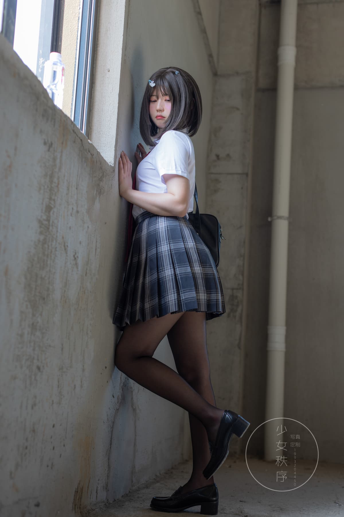 少女秩序 gr04L 黑丝JK 穿搭图集