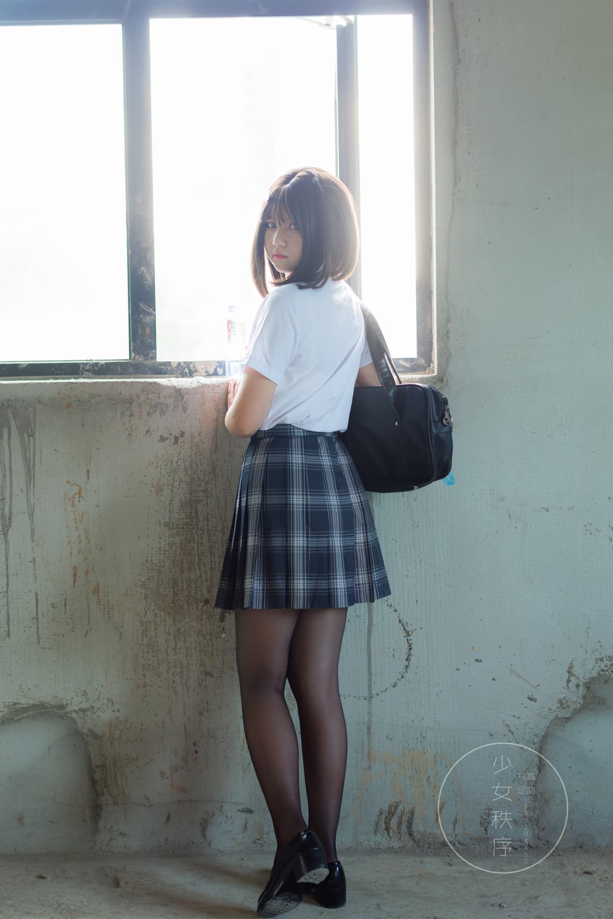 少女秩序 gr04L 黑丝JK 穿搭图集