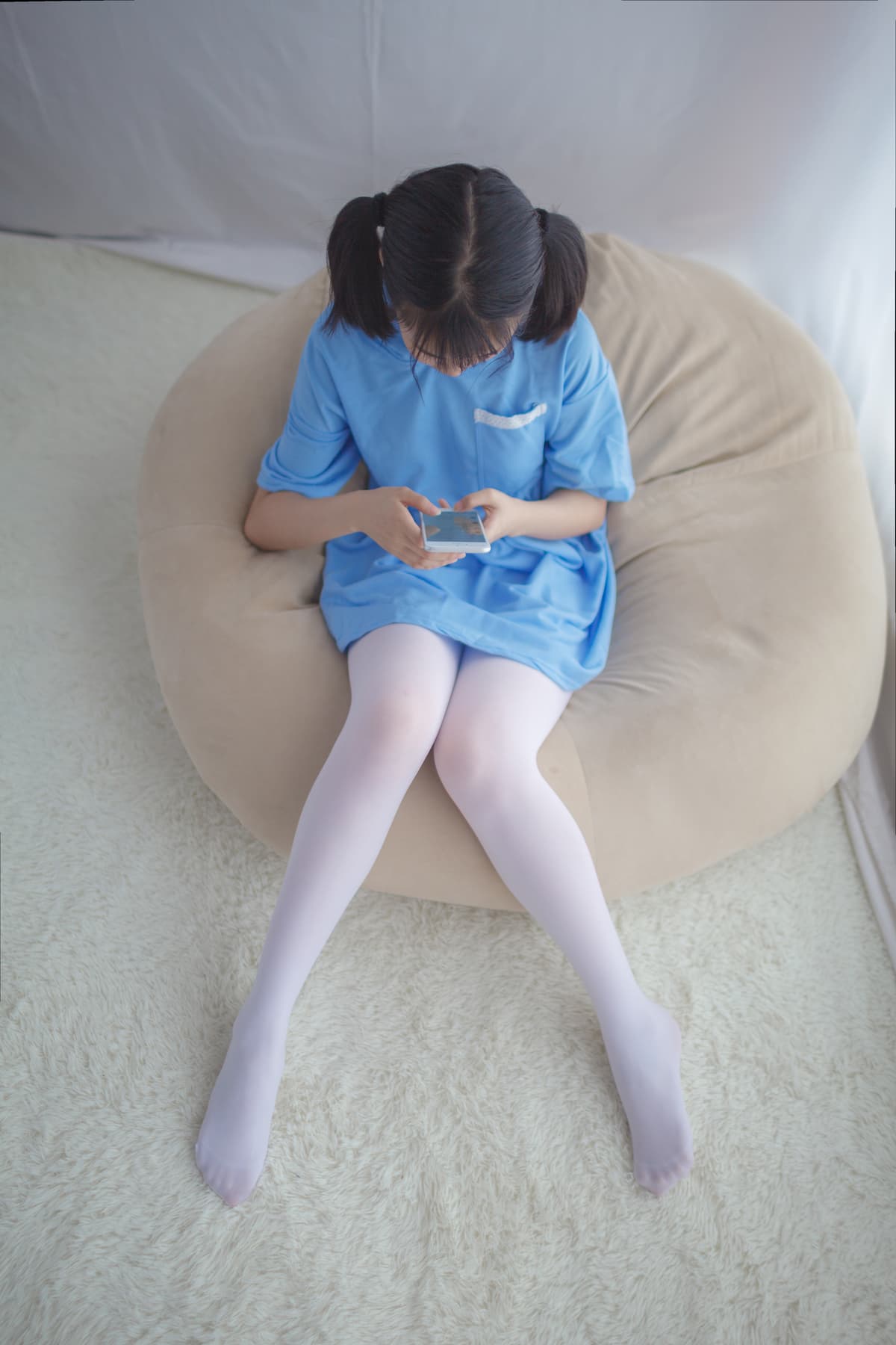 少女秩序 VOL.010 蓝白睡衣居家少女图集