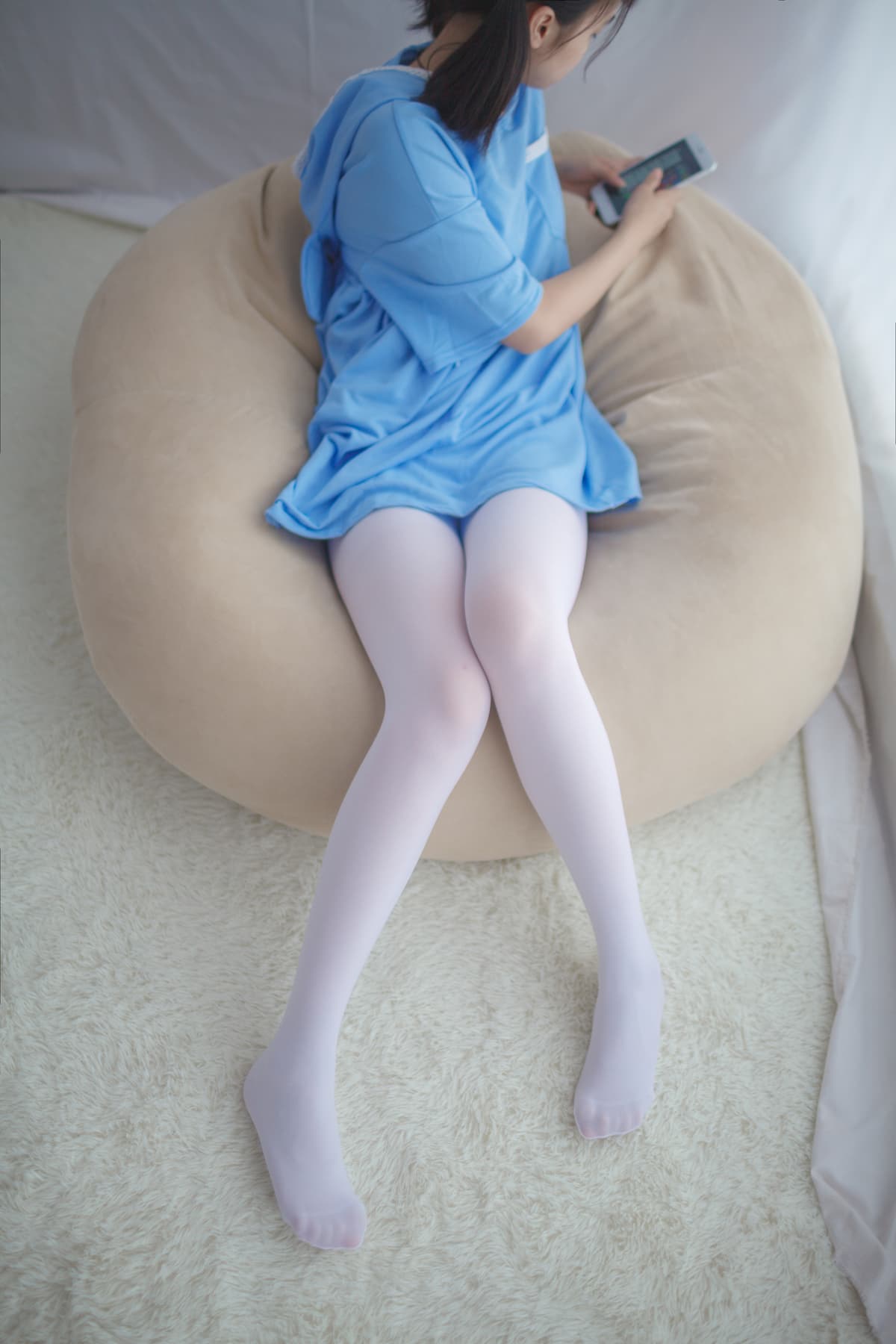 少女秩序 VOL.010 蓝白睡衣居家少女图集